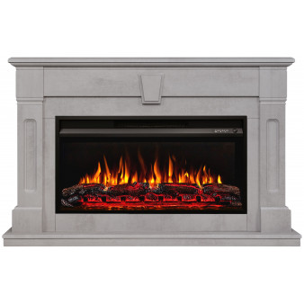 Линейный электрокамин Kellie 36 GR с очагом Premier 36