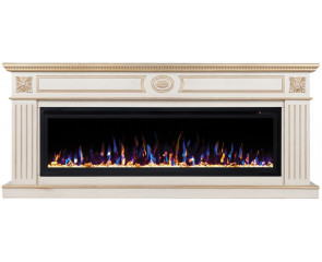 Линейный электрокамин Siena 60 WT с очагом Safita 60