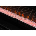 Линейный электрокамин Ellipse орех очаг Vision 42 LED