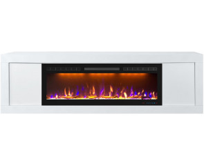 Электрокамин Concord белый с очагом Crystal 50 RF