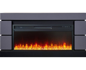 Линейный электрокамин Modern 42 cерый графит с очагом Vision 42 LED